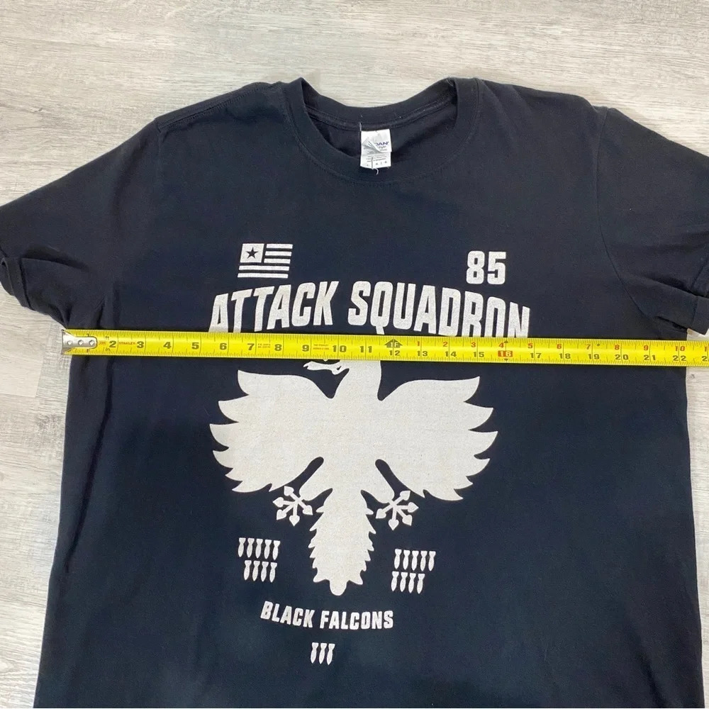 Gilden Attack Squadron Basic Black T Shirt Size L - Picture 11 of 14